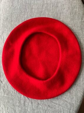 J. Crew Beret in Red Wool